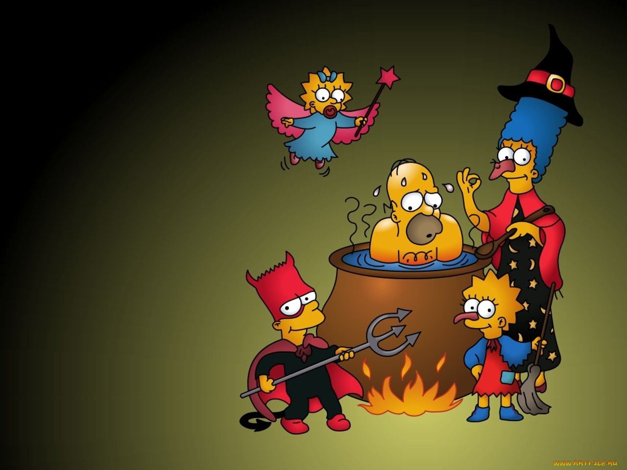 , the, simpsons